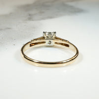 Classic Two-Tone Gold & Diamond Engagement Ring