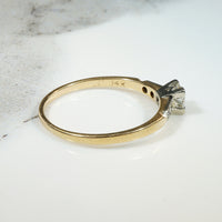 Elegant Two-Tone Diamond Engagement Ring