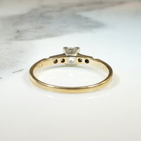 Elegant Two-Tone Diamond Engagement Ring