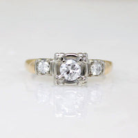 Darling Two-Tone Gold & Diamond Engagement Ring