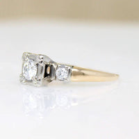 Darling Two-Tone Gold & Diamond Engagement Ring