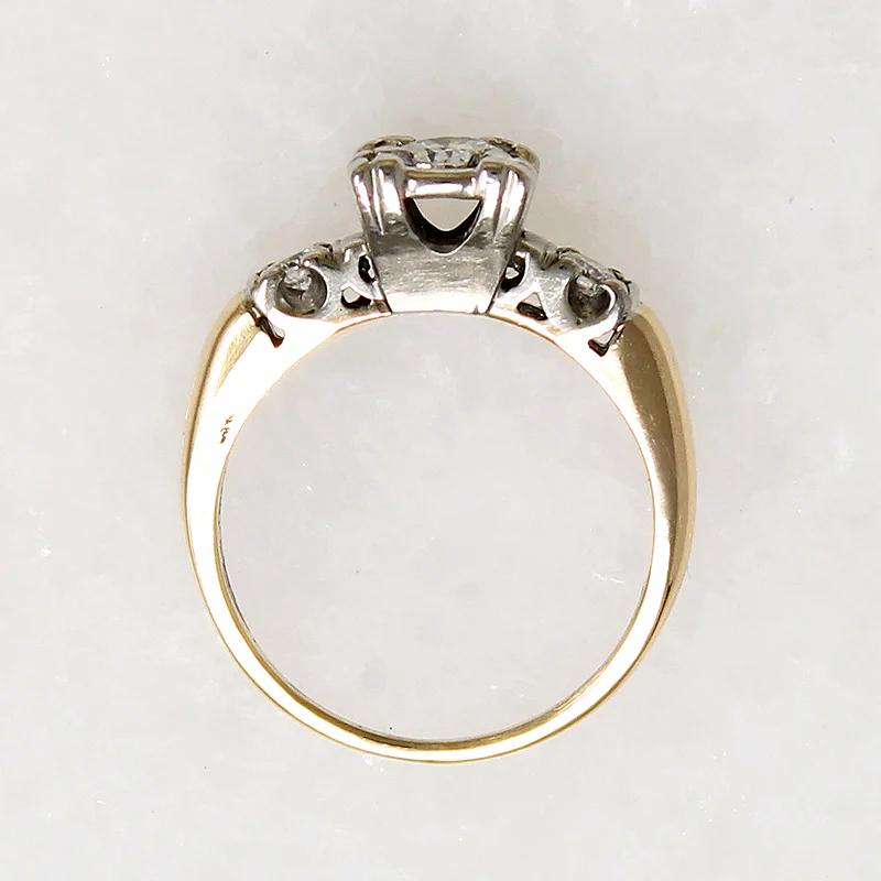 Darling Two-Tone Gold & Diamond Engagement Ring