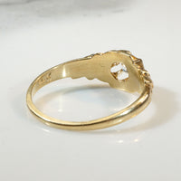 Belcher Diamond Solitaire with a Floral Twist 