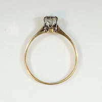 Graceful Old European Cut Diamond Solitaire 