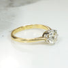 Dreamy Platinum and 18k Yellow Gold Solitaire