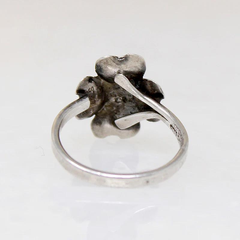 NYE Sterling Silver Dogwood Flower Ring