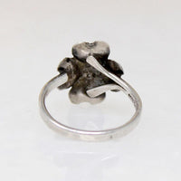 NYE Sterling Silver Dogwood Flower Ring