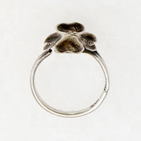 NYE Sterling Silver Dogwood Flower Ring
