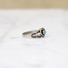 Miniature Heart Motif Sterling & Turquoise Ring