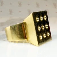 Monumental Mod 18k Gold Statement Ring