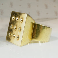 Monumental Mod 18k Gold Statement Ring