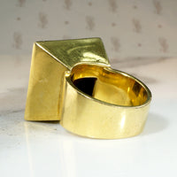 Monumental Mod 18k Gold Statement Ring