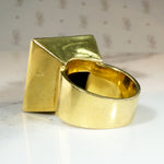 Monumental Mod 18k Gold Statement Ring