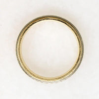 Two-Tone Size 10.5 Band with Handsome Embellishments