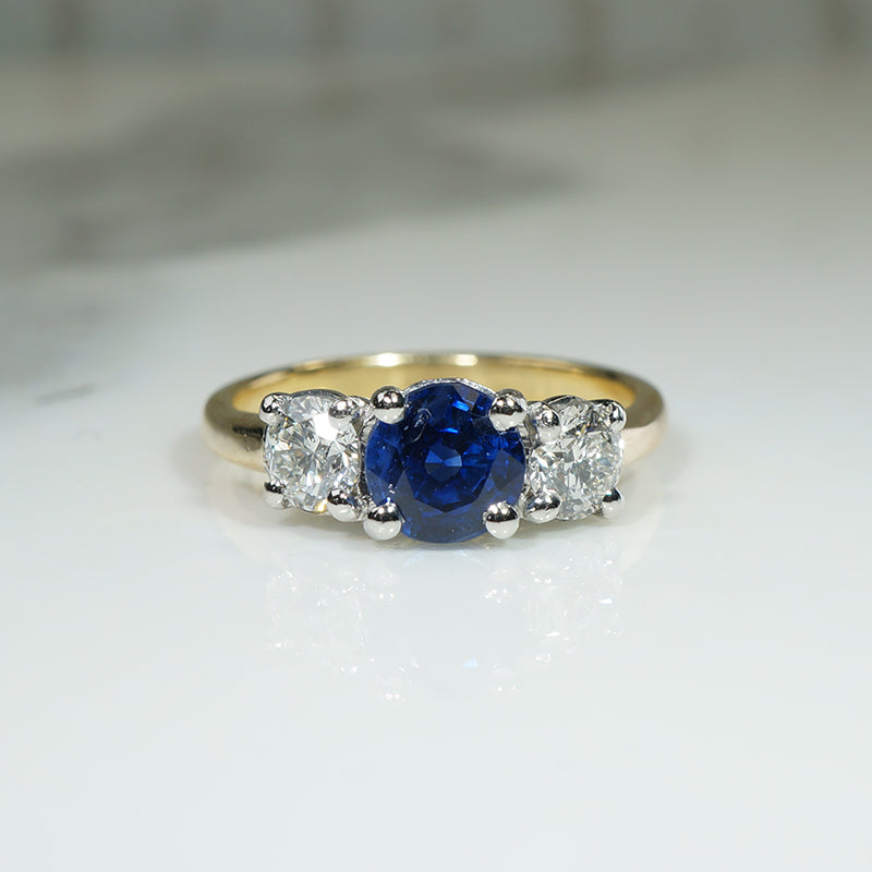 Stunning Sapphire and Diamond Engagement Ring