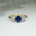 Stunning Sappire and Diamond Engagement Ring