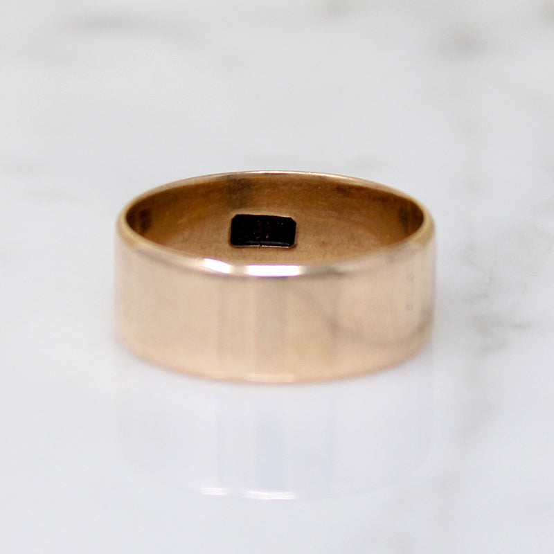 Wide Gold Wedding Band by Woods & Sons