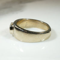 Chic Modernist White Gold & Diamond Gypsy Band