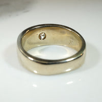 Chic Modernist White Gold & Diamond Gypsy Band