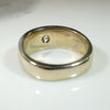 Chic Modernist White Gold & Diamond Gypsy Band