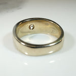 Chic Modernist White Gold & Diamond Gypsy Band