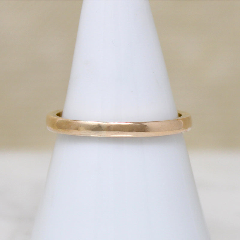 Slender 18k Gold Size 9 Wedding Band