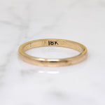 Slender 18k Gold Size 9 Wedding Band