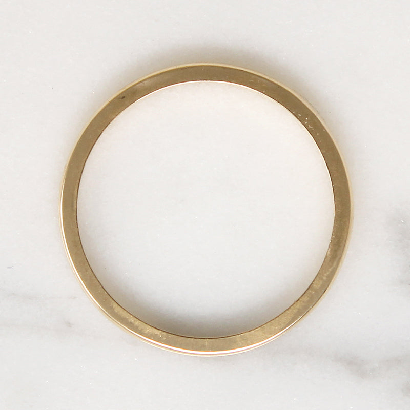 Slim 14k Gold Wedding Band in Size 8.25
