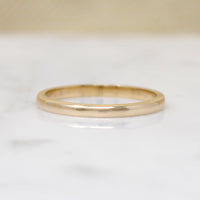 Slim 14k Gold Wedding Band in Size 8.25