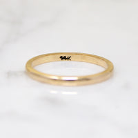 Slim 14k Gold Wedding Band in Size 8.25