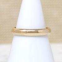 Classic 3mm Half Round Gold Band in Size 8.5
