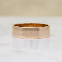Romantic Rosy Gold Victorian Wedding Band Size 8.5