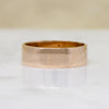 Romantic Rosy Gold Victorian Wedding Band Size 8.5