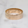 Romantic Rosy Gold Victorian Wedding Band Size 8.5