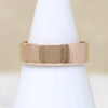 Romantic Rosy Gold Victorian Wedding Band Size 8.5