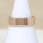 Romantic Rosy Gold Victorian Wedding Band Size 8.5