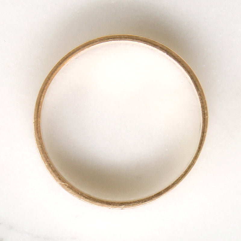 Romantic Rosy Gold Victorian Wedding Band Size 8.5