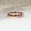 Pretty in Pink Sapphire & Curvaceous Rose Gold Band