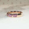 Pretty in Pink Sapphire & Curvaceous Rose Gold Band