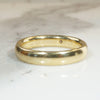 Voluptuous 18k Gold Band with Solitaire Diamond