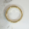 Voluptuous 18k Gold Band with Solitaire Diamond