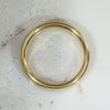 Buttery 18k Gold Band with Single Sparkling Diamond