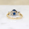 Breathtaking Thai Sapphire & Diamond Trilogy Ring