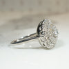 Lavish Mid Century Diamond Cluster Ring