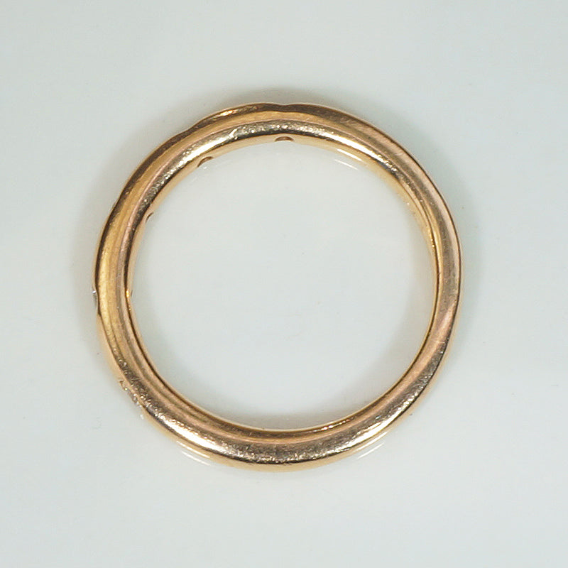 Rose Gold Flush Set Diamond Band