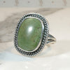 Mossy Green Turquoise & Sterling Silver Ring