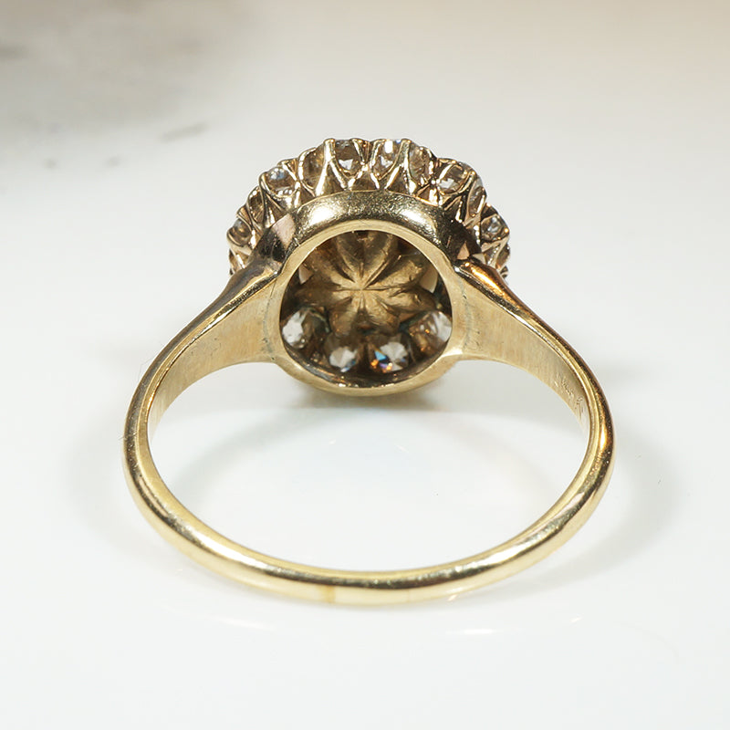 Lovely Pearl and OMC Diamond Halo Ring
