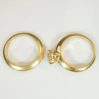 Gorgeous 18k Solitaire Wedding Set