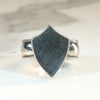 Striking Sterling Silver Signet Ring Size 6