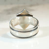 Striking Sterling Silver Signet Ring Size 6